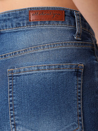 all about you Women Straight Fit High-Rise Light Fade Stretchable Jeans