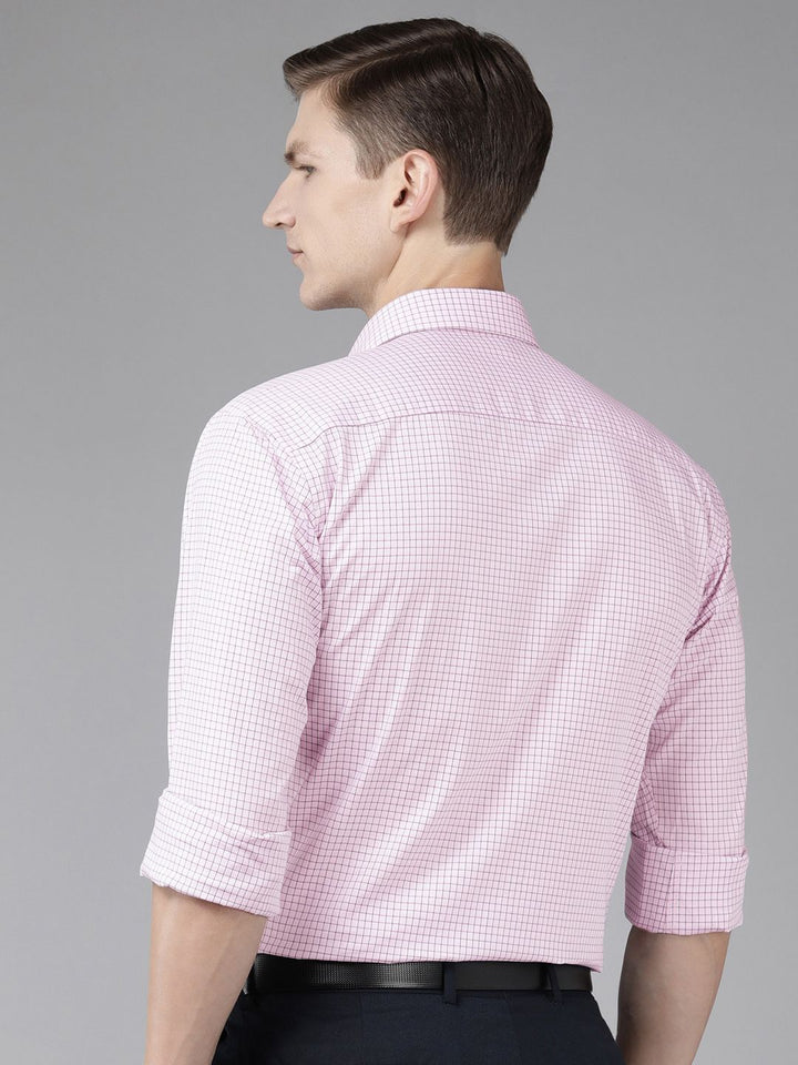 Park Avenue Slim Fit Checked Pure Cotton Formal Shirt