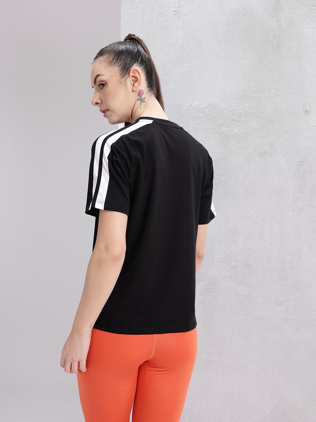 HRX by Hrithik Roshan Striped Training T-shirt