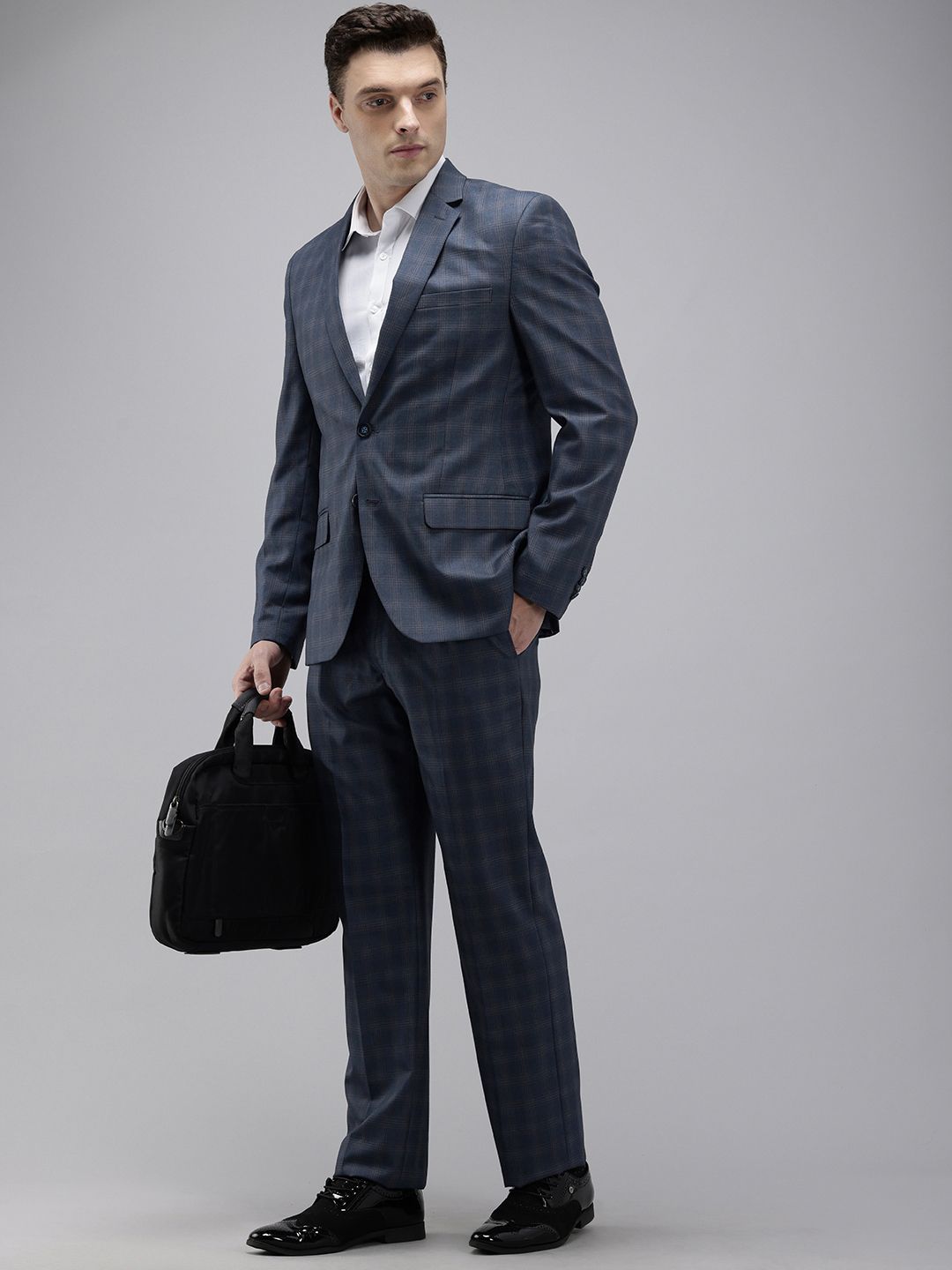 Park Avenue Checked Single Breasted Formal Blazer and Trouser