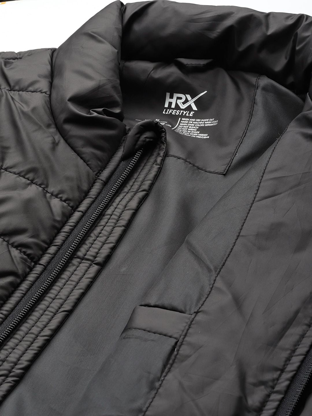HRX oleh Hrithik Roshan Men Lelaki Hitam Padded