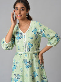 Aurelia Floral Printed Liva Kurta