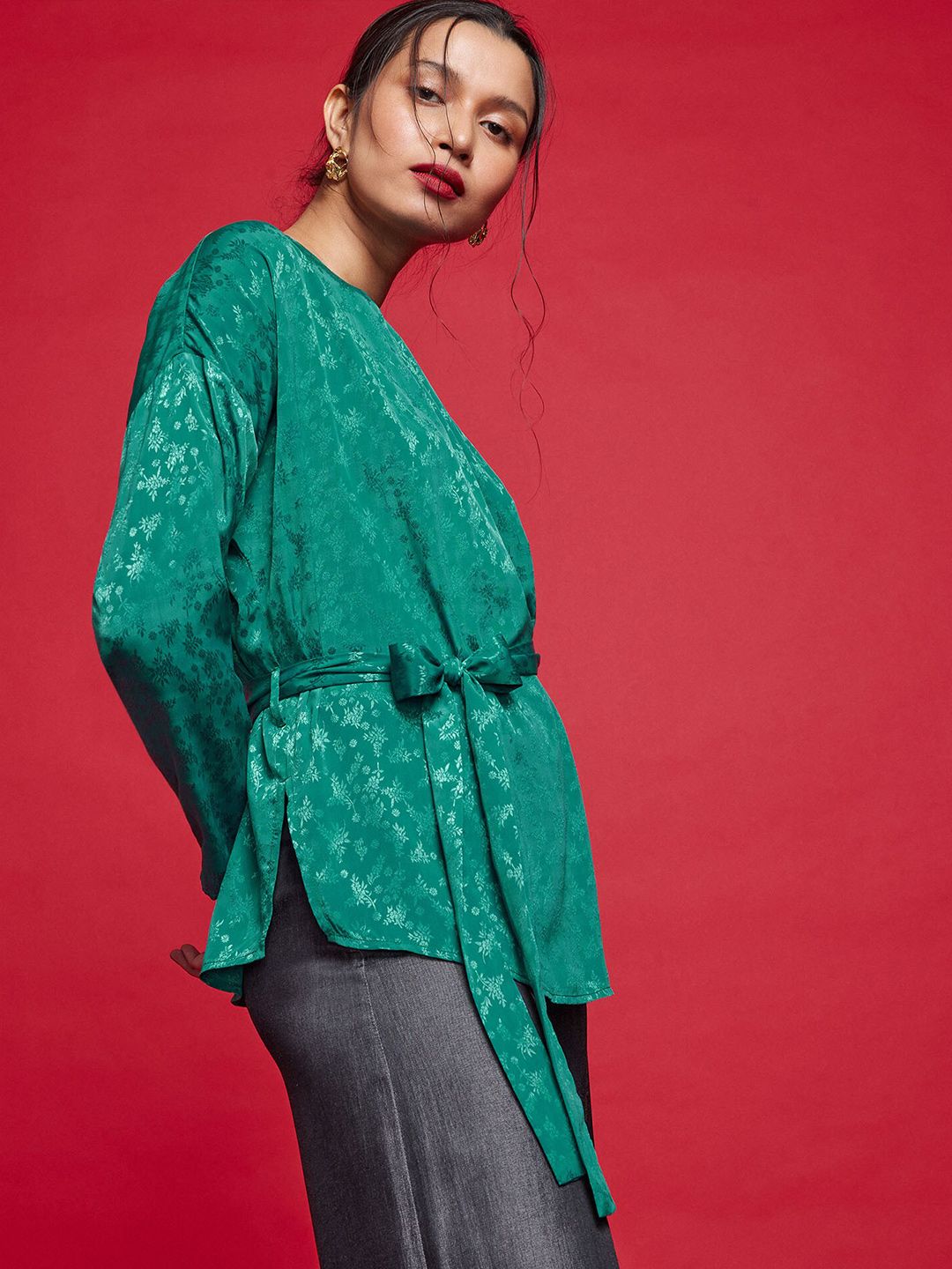 The Label Life Self Design Tie-Ups long Top
