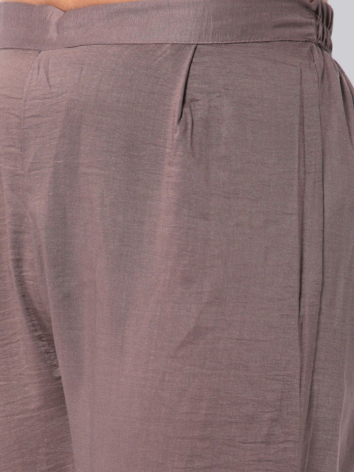 KALINI Striped Straight Kurta with Trousers