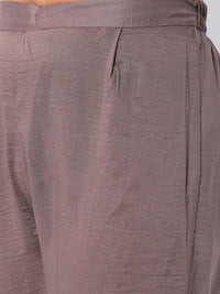 KALINI Striped Straight Kurta with Trousers