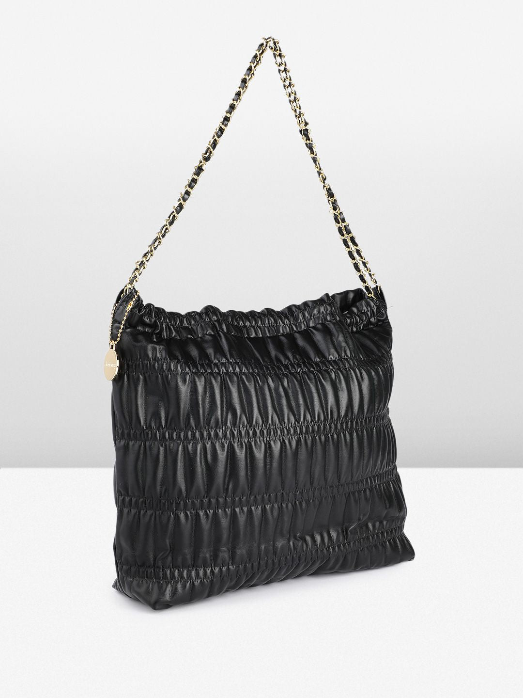 DressBerry Structured Shoulder Bag with Quilted & Pouch