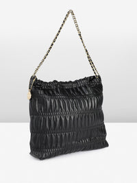 DressBerry Structured Shoulder Bag with Quilted & Pouch
