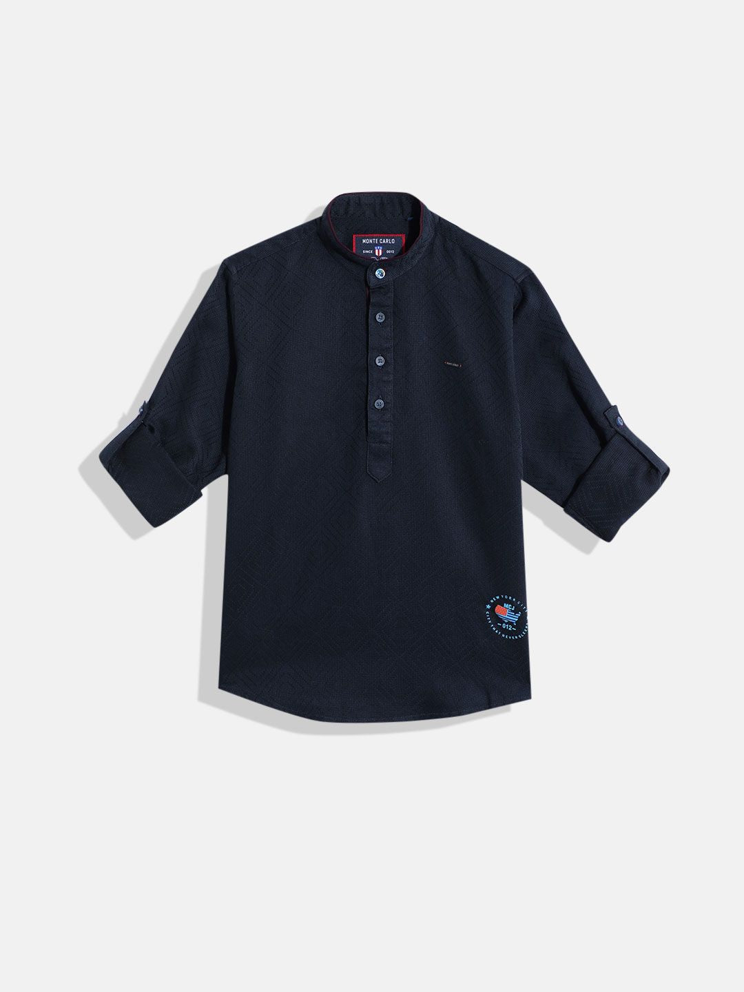 Monte Carlo Boys Textured Casual Smart Fit Shirt