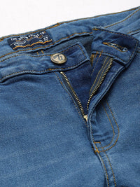 The Indian Garage Co Men Blue Bootcut Light Fade Stretchable Jeans