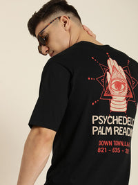 Difference of Opinion Men Graphic Printed Oversized T-shirt