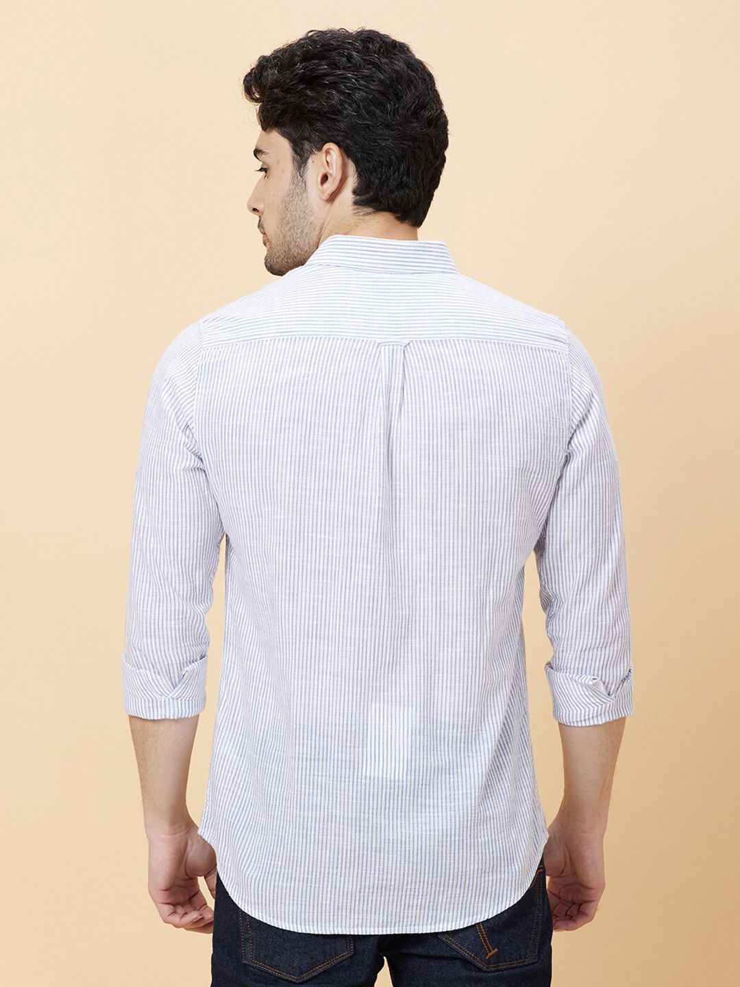 Being Human Slim Fit Micro Checks Casual Shirt