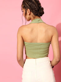STREET 9 Women Gorgeous Green Solid Top