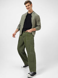 Urbano Fashion Men Baggy Fit Cargo Jeans