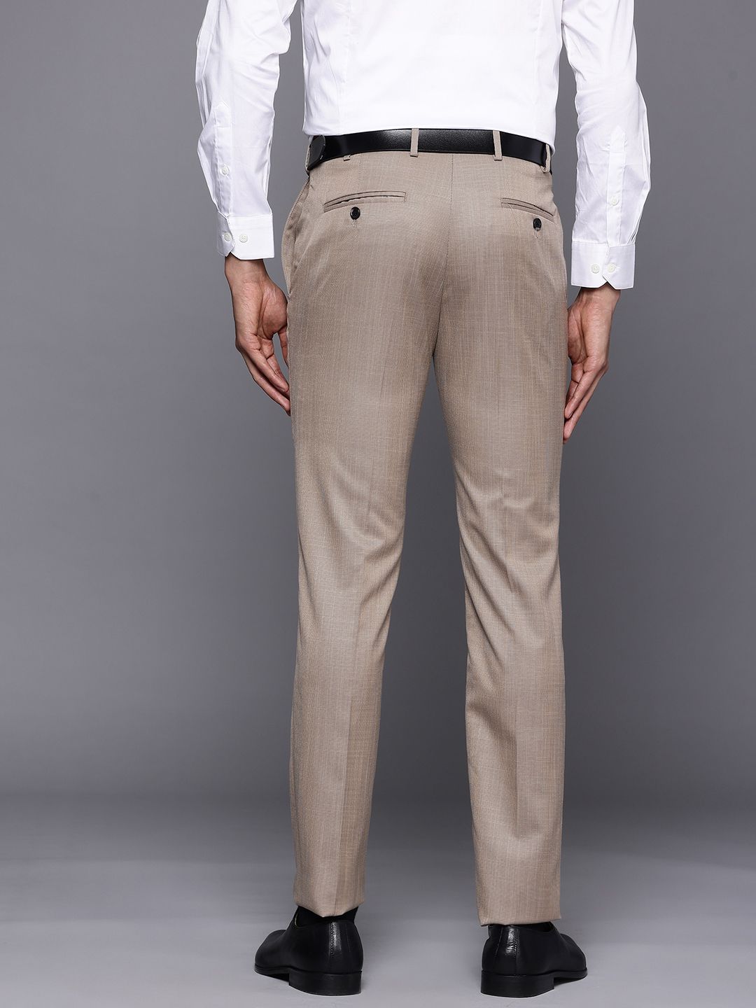 Raymond Men Slim Fit Textured Trousers