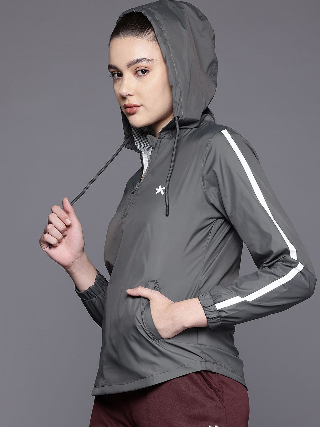 HRX by Hrithik Roshan Rapid-Dry Hooded Training Jacket