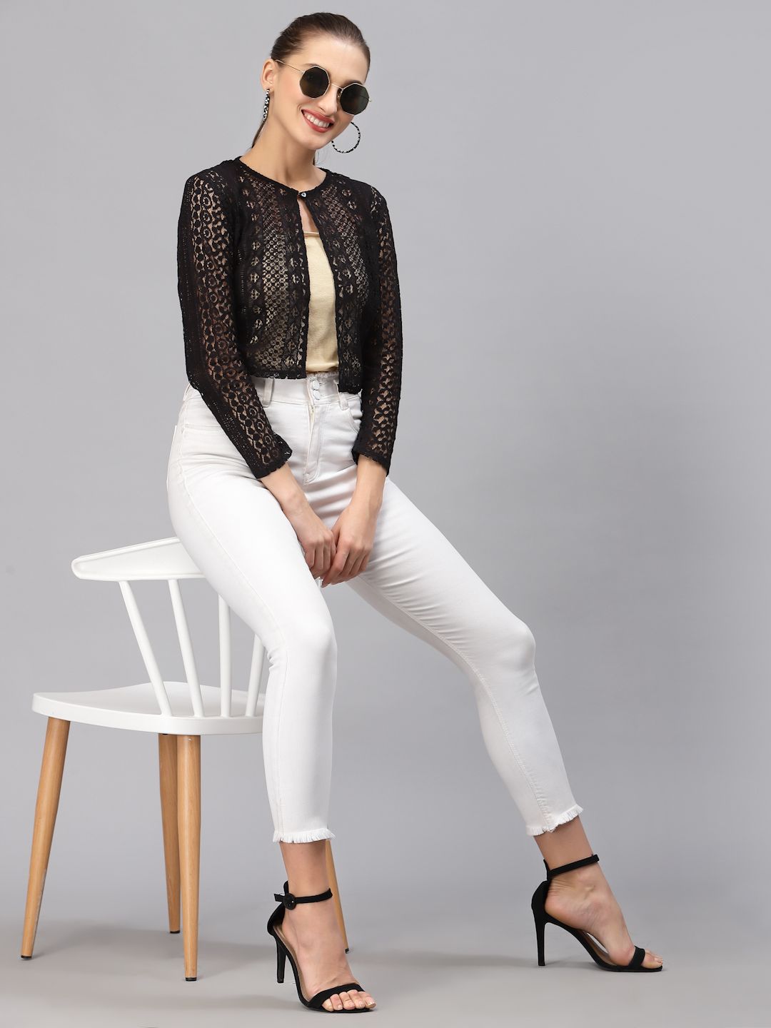 Style Quotient Women Black Shrug
