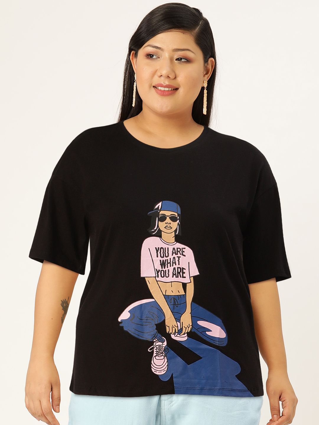 DressBerry Printed Pure Cotton T-shirt
