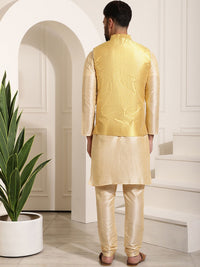 SOJANYA Kurta Berwarna Emas Lelaki dengan Churidar