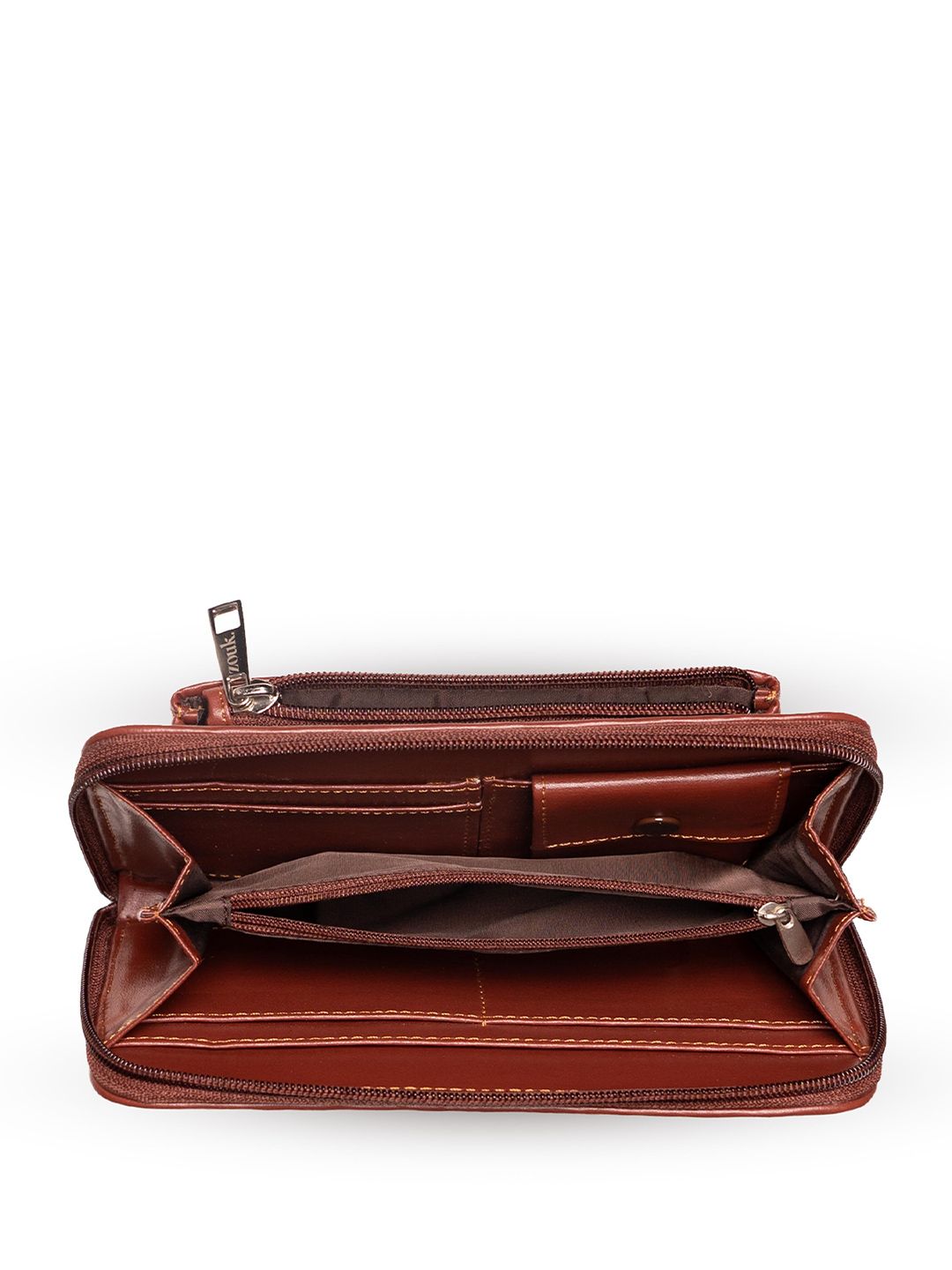 ZOUK Women Paisley Printed Classic Fabric Zip Around Wallet