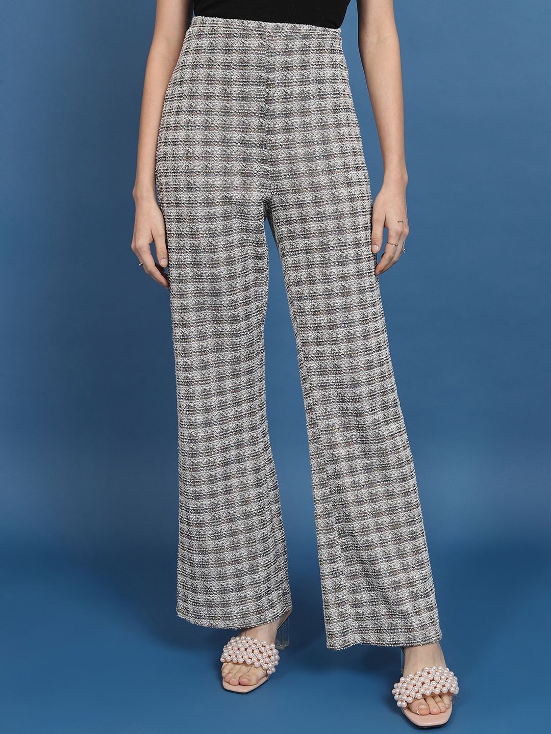 Tokyo Talkies Multi Long Blazer Wideleg Pant Co-Ord Set