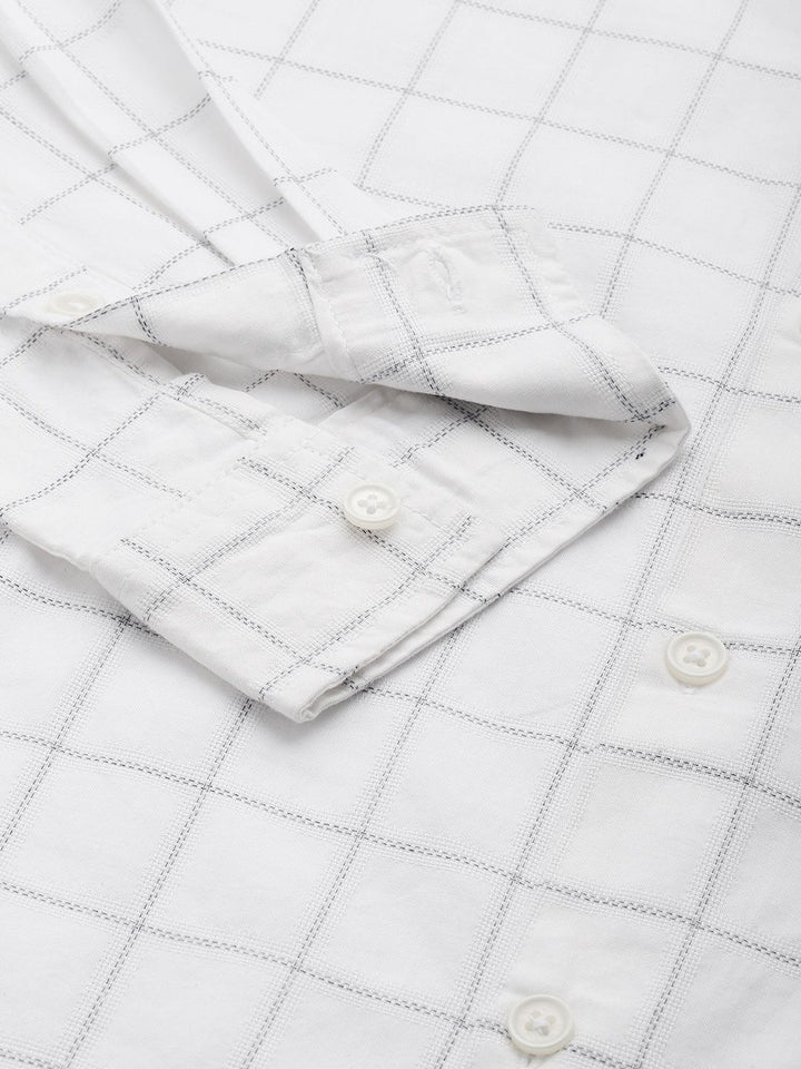 The Indian Garage Co Slim Fit Checked Casual Shirt