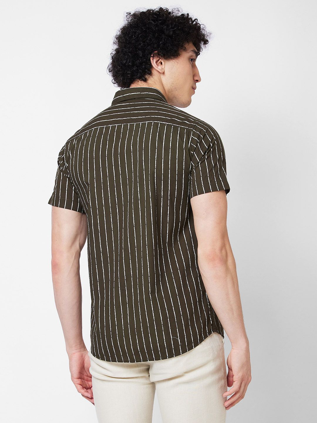 SPYKAR Vertical Stripes Cotton Casual Shirt