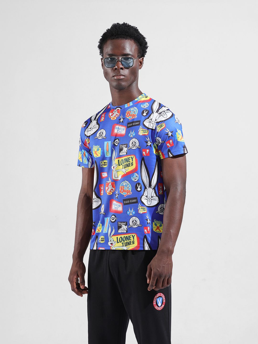 The Indian Garage Co Men Printed Pockets Slim Fit T-shirt