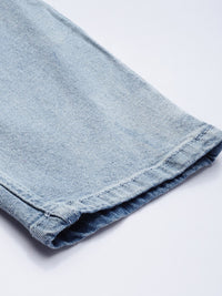 The Indian Garage Co Men Blue Slim Fit Mildly Distressed Ombre Stretchable Jeans