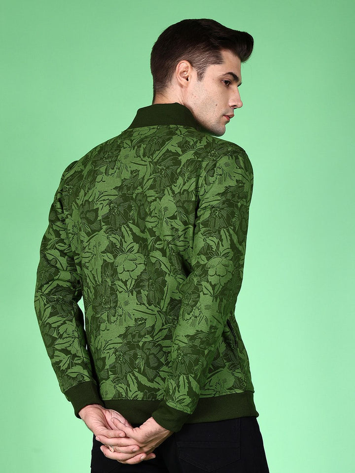 The Indian Garage Co Men Green Printed Sweatshirt