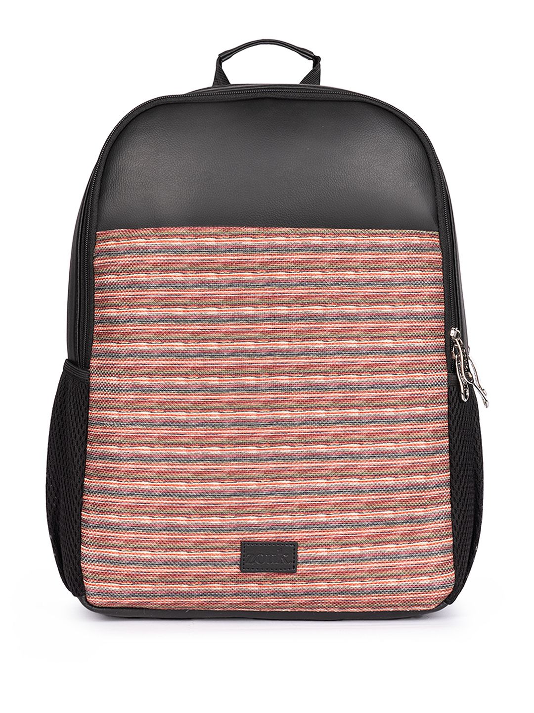 ZOUK Unisex Striped Water Resistance Backpack Up To 16 Inch