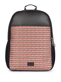 ZOUK Unisex Striped Water Resistance Backpack Up To 16 Inch