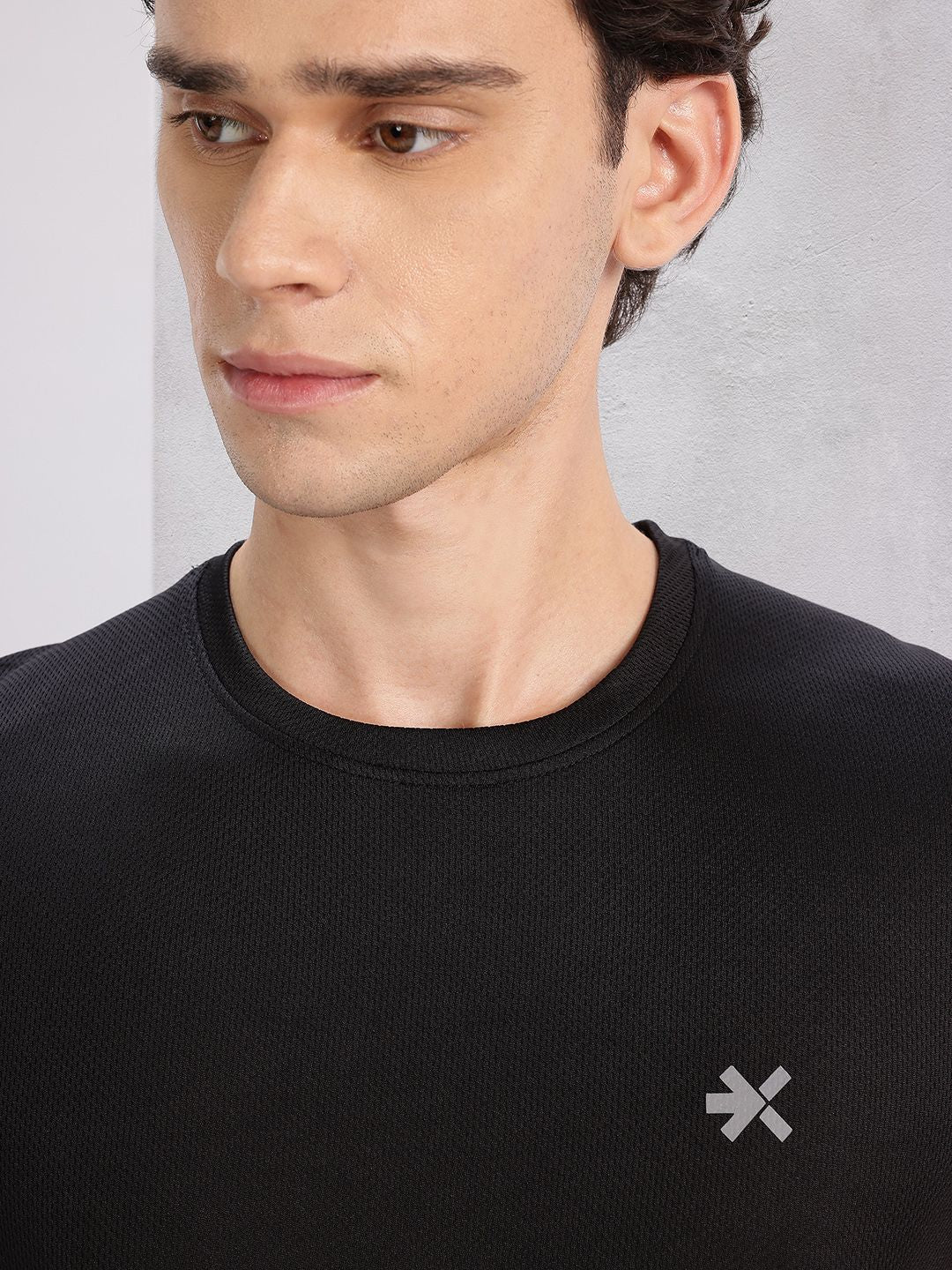 HRX by Hrithik Roshan Printed Colourblocked Perforated Rapid-Dry Running T-shirt