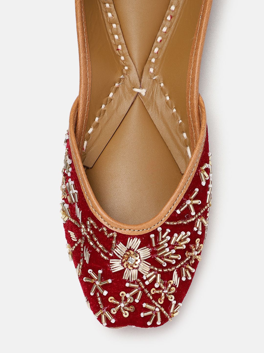 House of Pataudi Women Embellished Ethnic Mojaris
