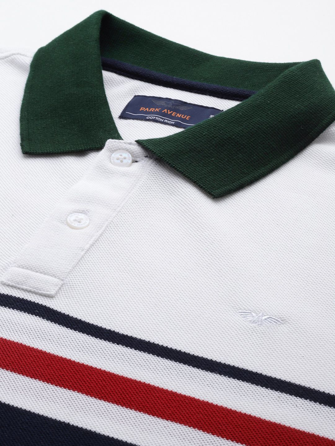 Park Avenue Colourblocked Polo Collar T-shirt