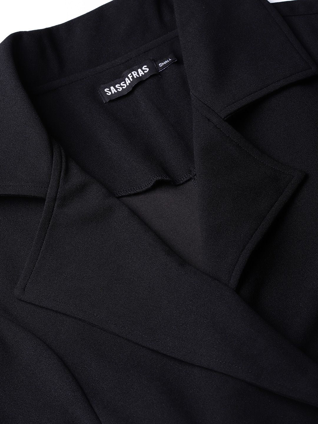 SASSAFRAS Black Blazer Dress
