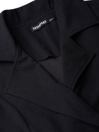 SASSAFRAS Black Blazer Dress