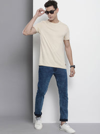 The Indian Garage Co Men Navy Blue Slim Straight Fit Light Fade Stretchable Jeans