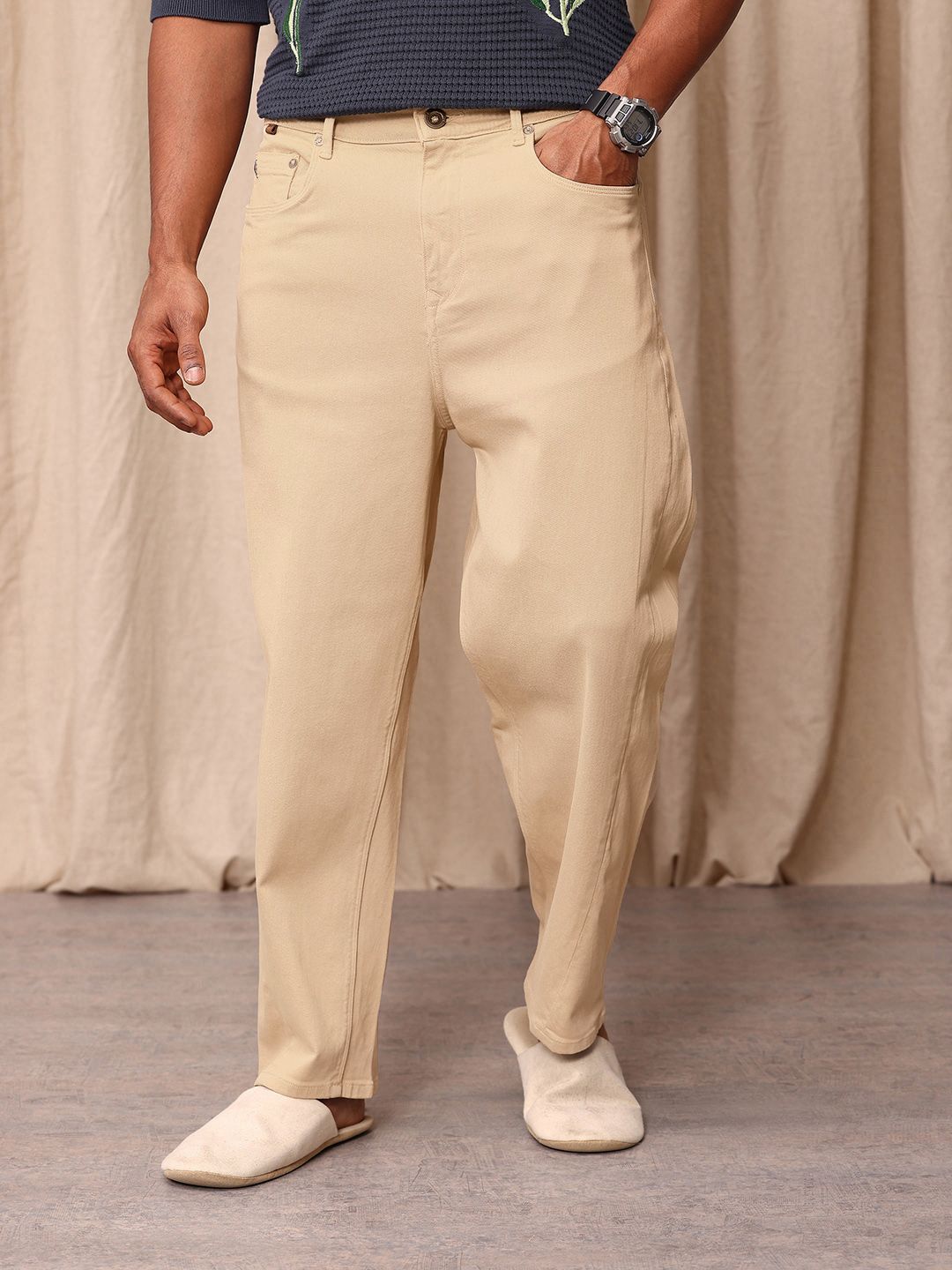 Mr Bowerbird Men Tapered Fit Mid-Rise Stretchable Jeans