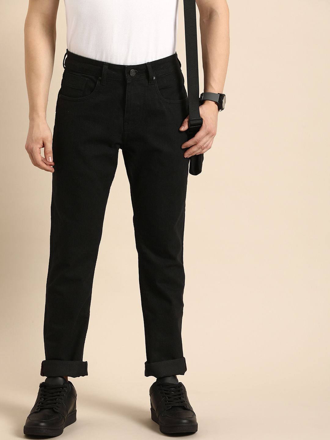 Menjadi Lelaki Manusia Mid-Rise Slim Fit Regangan