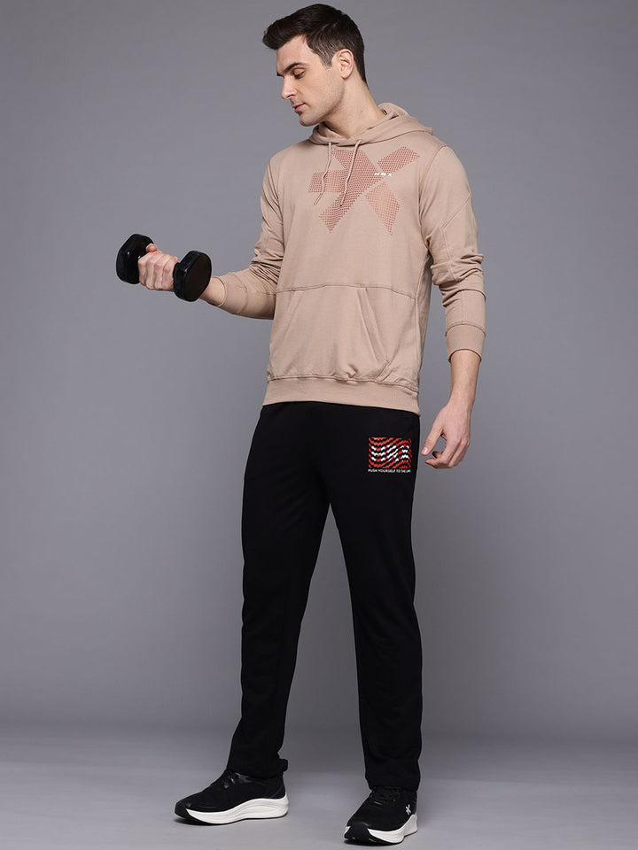 HRX by Hrithik Roshan Brand Logo Printed Hooded Training Sweatshirt