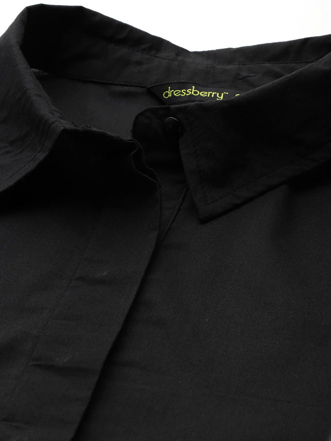 DressBerry Pure Cotton Lace Inserts Casual Shirt