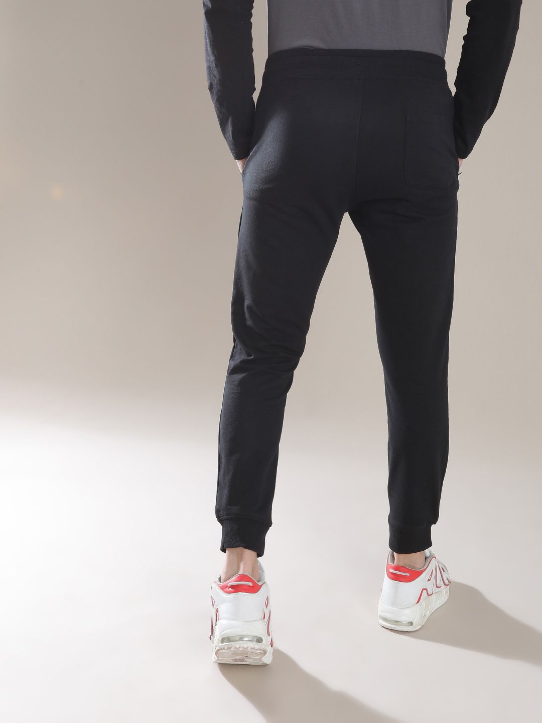 The Indian Garage Co Men Black Solid Slim Fit Jogger