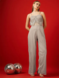 STREET 9 Embellished Sleeveless Basic Jumpsuit