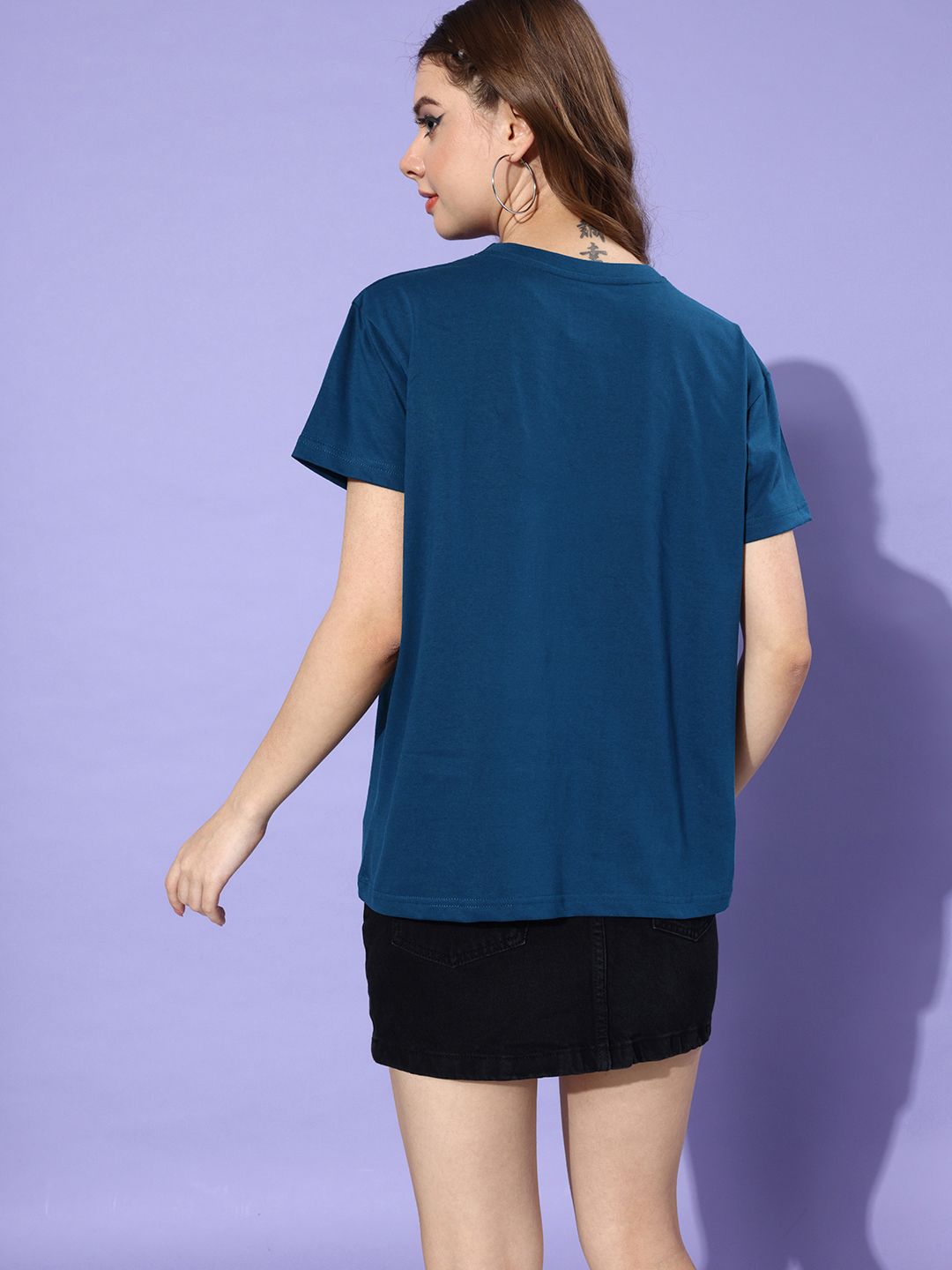 DILLINGER Women Printed Pure Cotton Boxy T-shirt