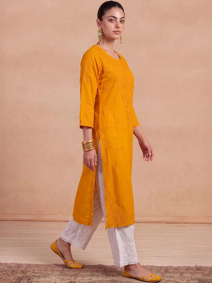 House of Chikankari Women Ethnic Motifs Embroidered Chikankari Kurta