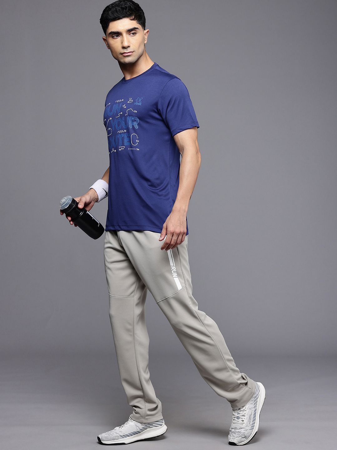 HRX by Hrithik Roshan Printed Rapid Dry Antimicrobial Finish Running T-shirt