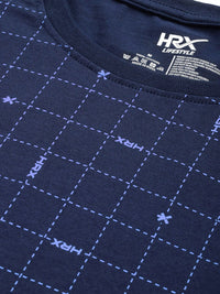 HRX by Hrithik Roshan Printed Drop-Shoulder Sleeves Pure Cotton Relaxed Fit T-shirt