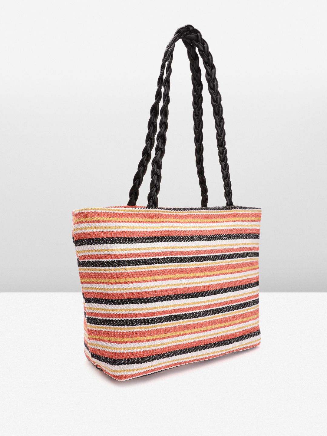Anouk Self-Striped Structured Shoulder Bag