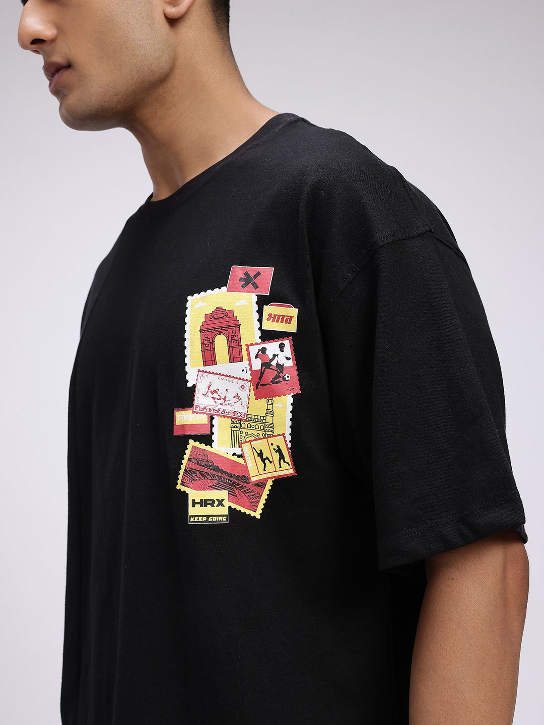 HRX by Hrithik Roshan Printed Detail Lifestyle T-shirt