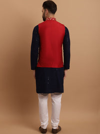 SOJANYA Embroidered Regular Pure Cotton Kurta with Churidar